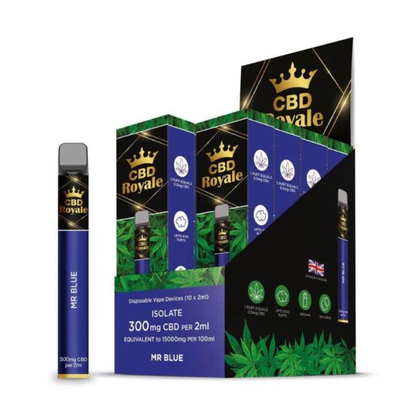 Mr Blue CBD Disposable Vape 300mg