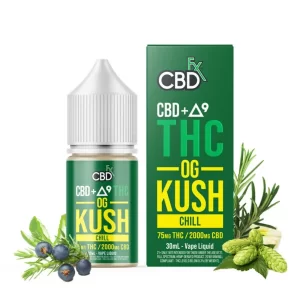 CBD + Delta-9 THC Vape Juice OG Kush